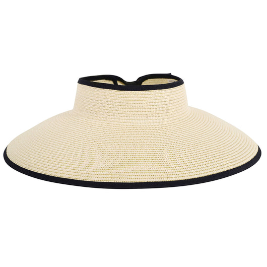 Women Roll Up Foldable Wide Brim Sun Visor Straw Hat – Simplicity